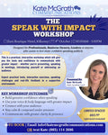 The Speak with Impact Workshop