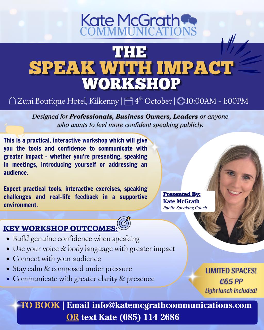 The Speak with Impact Workshop